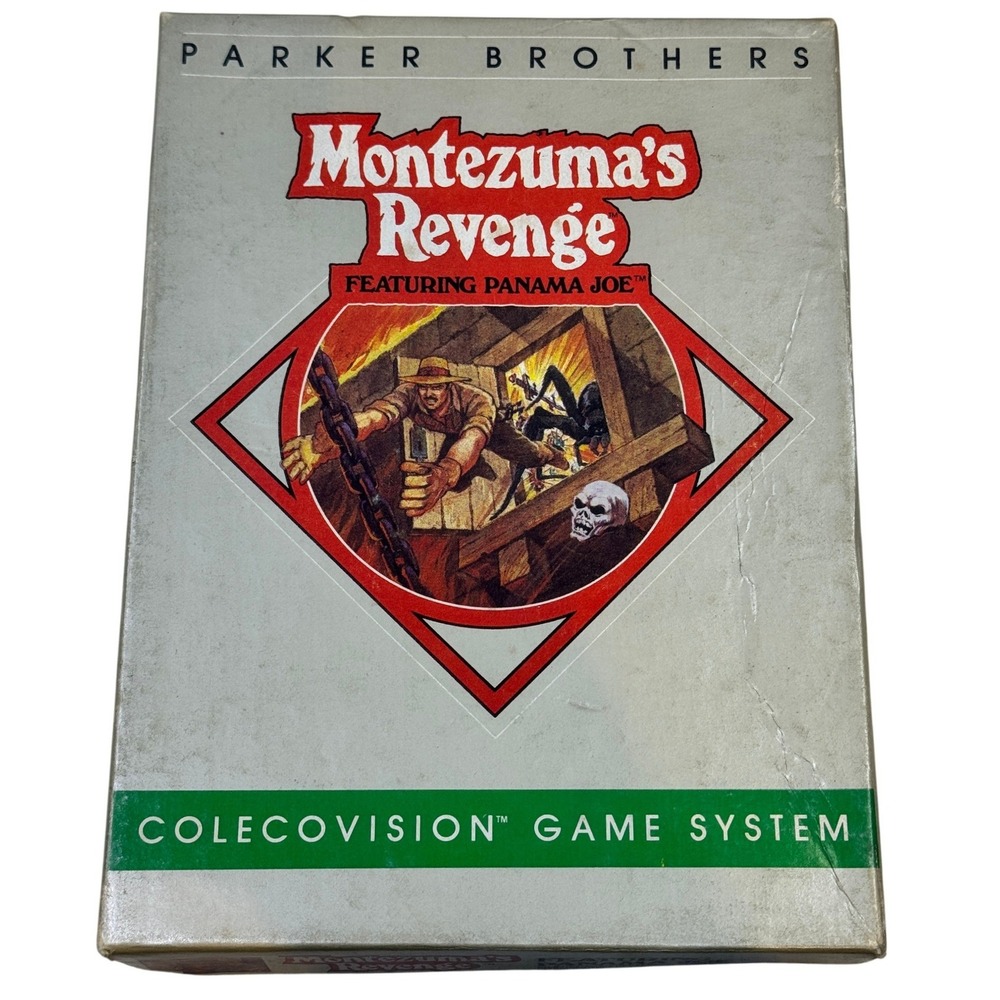 Montezuma's Revenge Parker Brothers ColecoVision Game with Box No. 9660